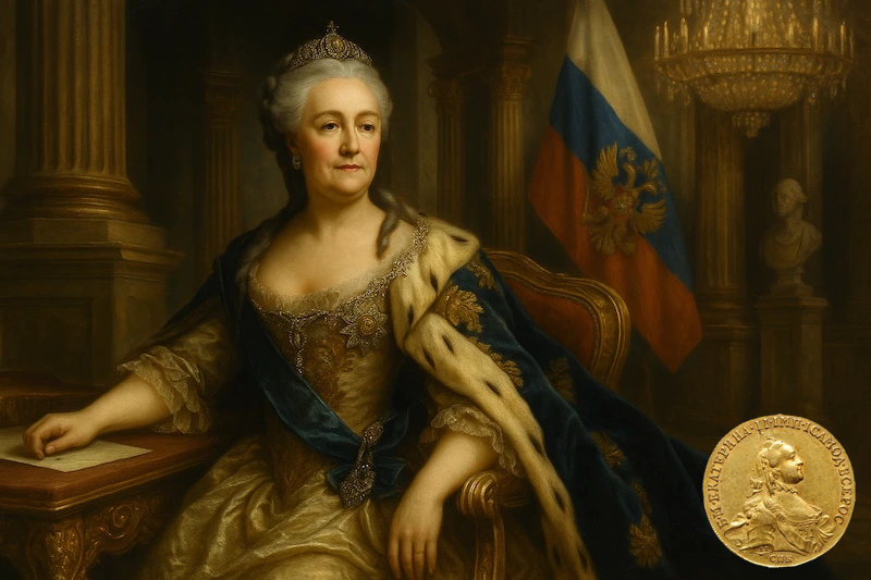 Kateřina Veliká Carevna, která razila dějiny i mince